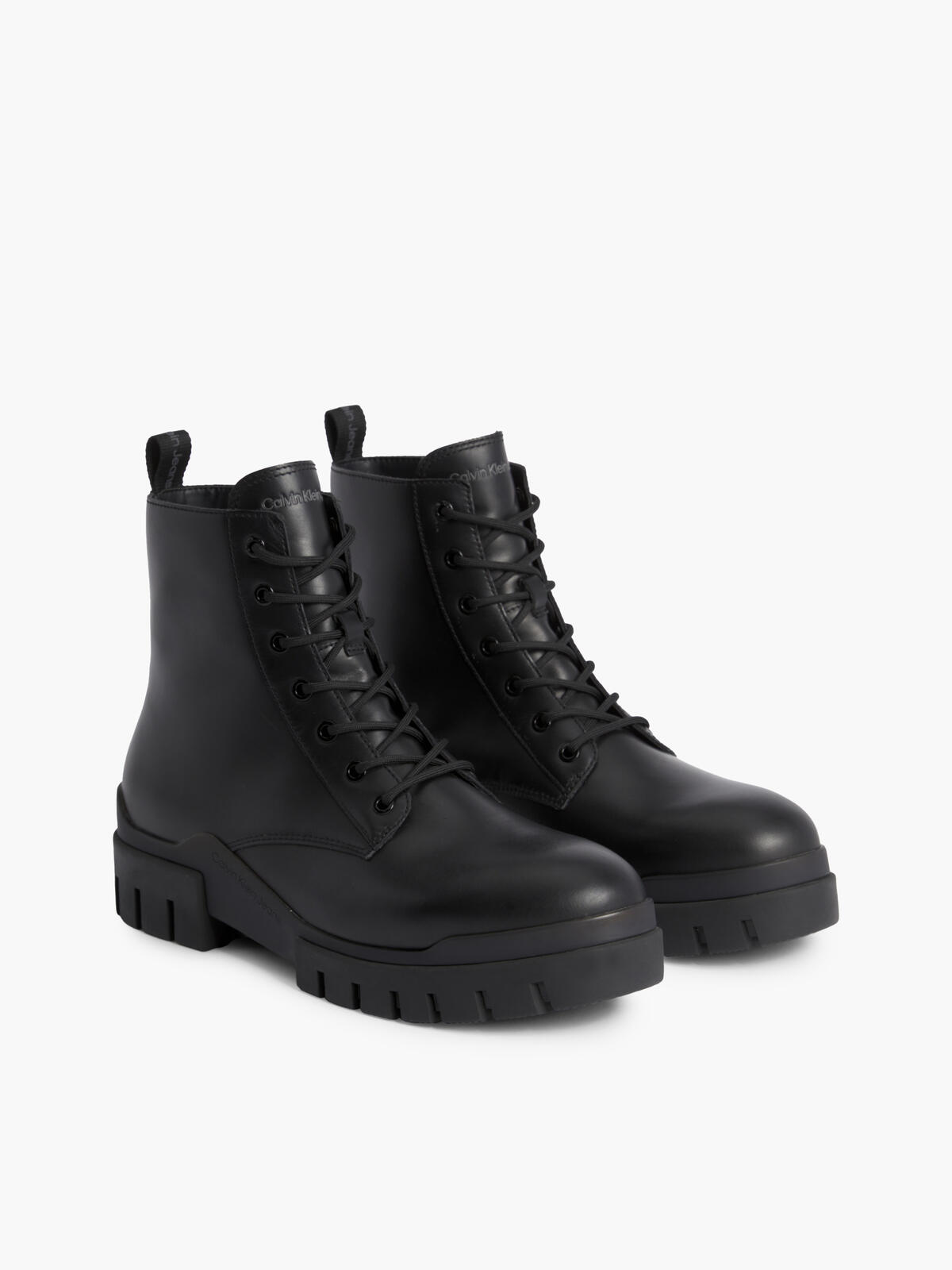 Calvin Klein TRANSP COMBAT MID LA Erkek Siyah Bot