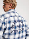 Tommy Hilfiger SHADOW CHECK OVERSHI Erkek Mavi Gömlek