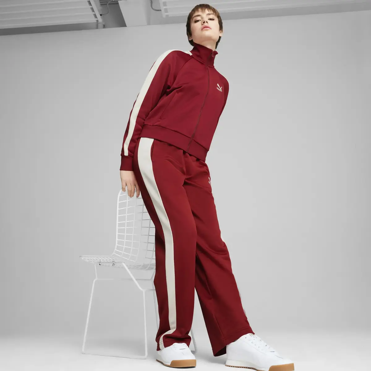 Puma ICONIC T7 Track Jacket Bordo Kadın Sweatshirt