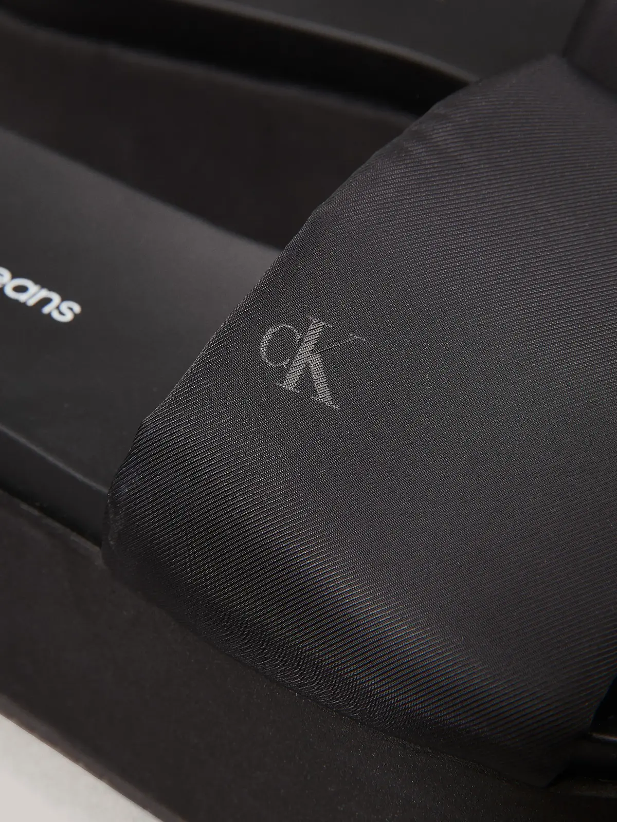 Calvin Klein FLATFORM SANDAL SLID, 0GJ Siyah Kadın Terlik