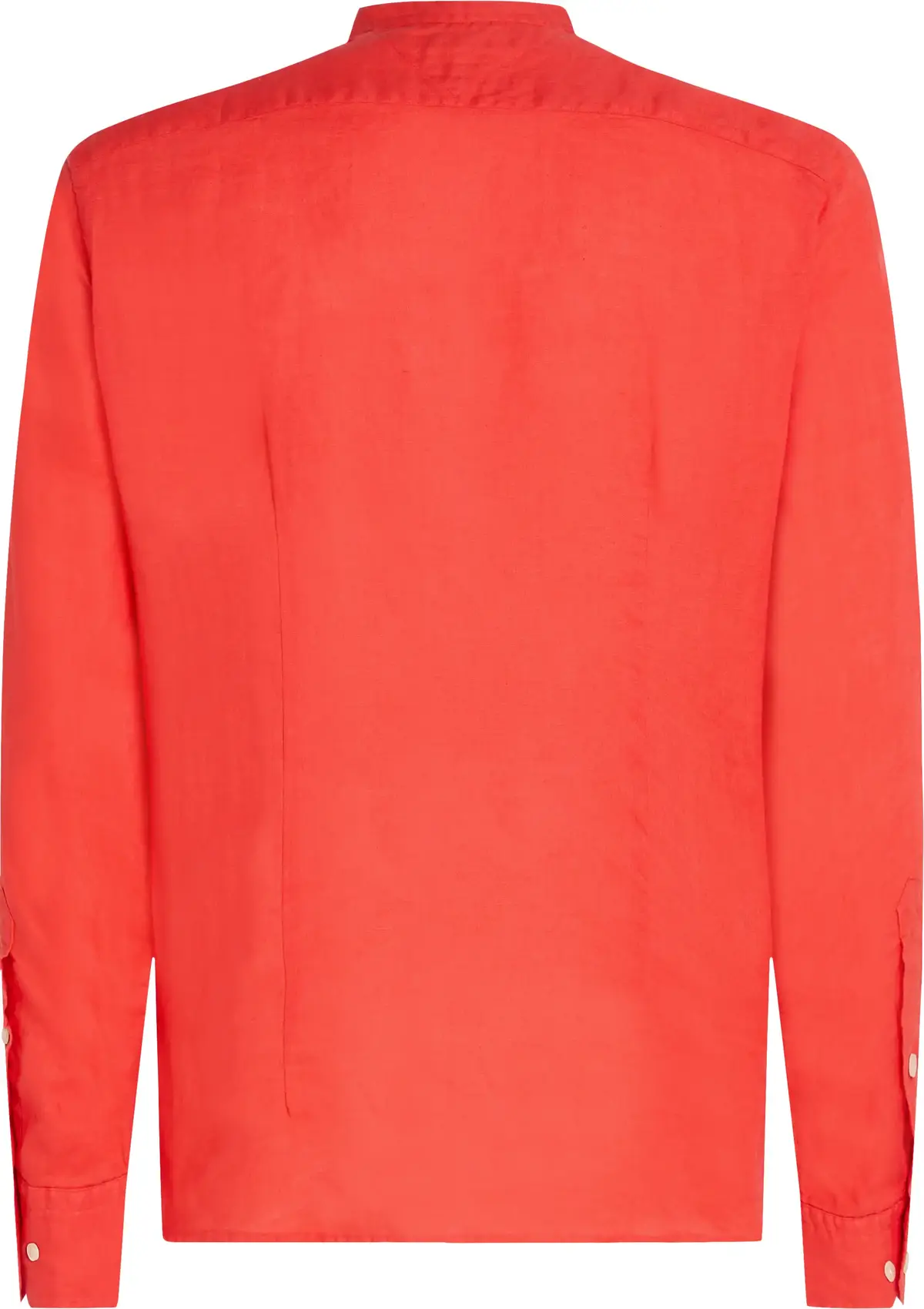 Tommy Hilfiger DC BAND COLLAR LINEN, SPP Kırmızı Erkek Gömlek