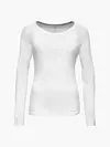 Calvin Klein TOP L/S (LAYERING) Kadın Beyaz T-Shirt