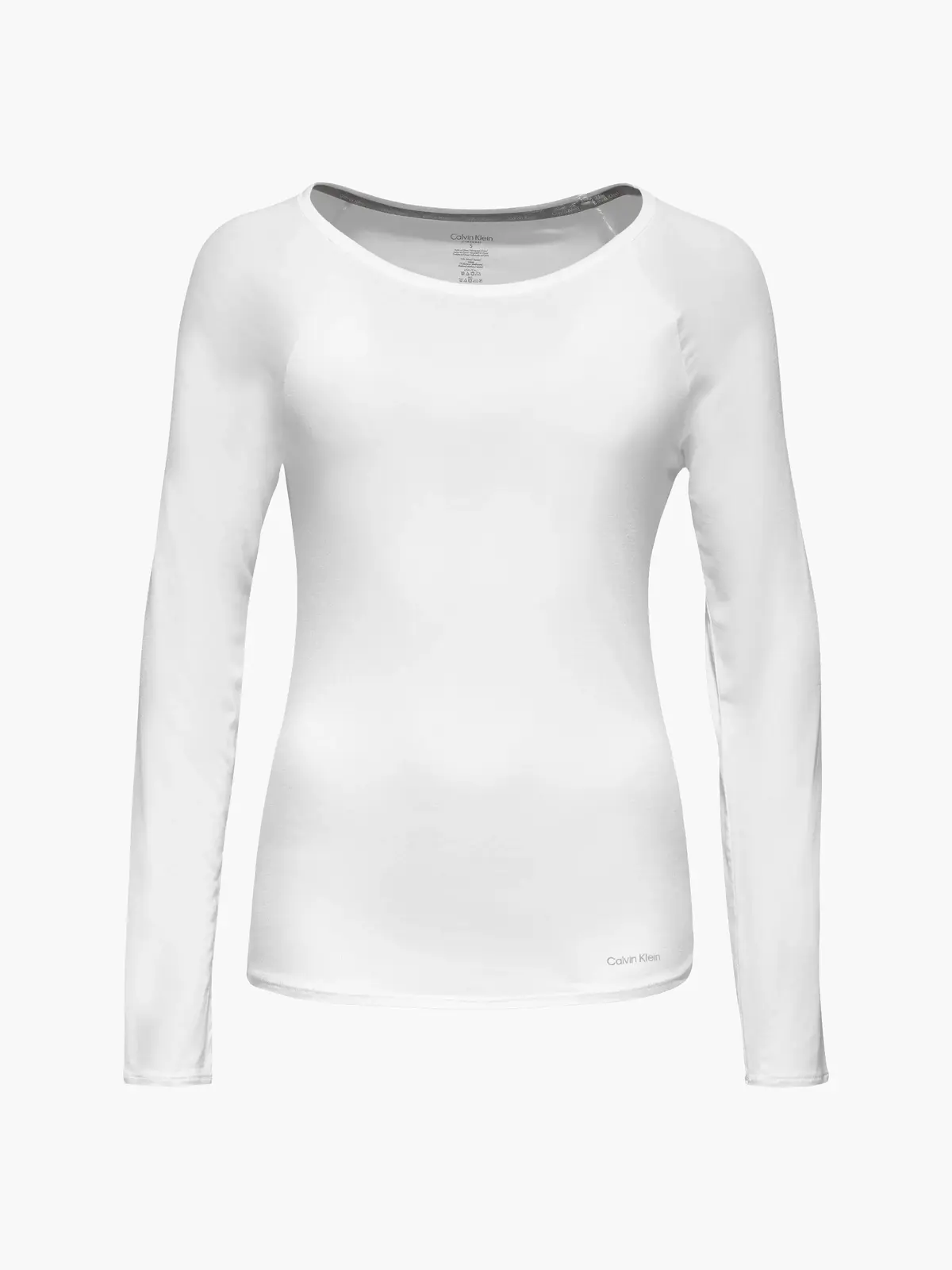Calvin Klein TOP L/S (LAYERING) Kadın Beyaz T-Shirt