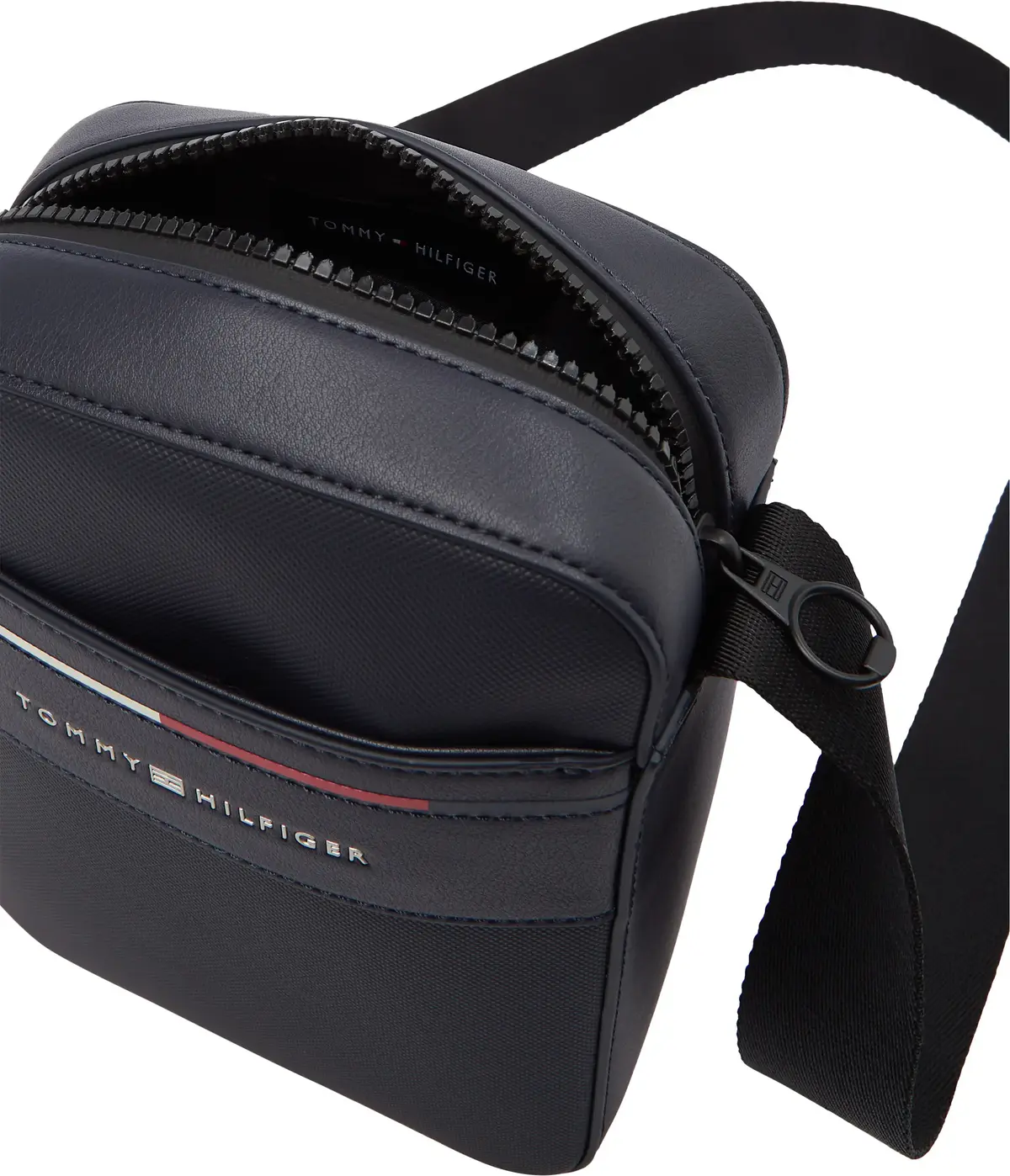 Tommy Hilfiger TH FOUNDATION MINI R, DW6 Siyah Erkek Çanta & Cüzdan