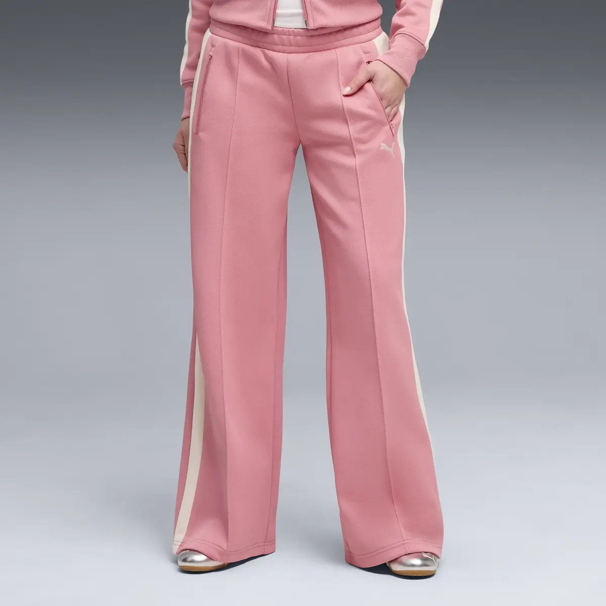 PUMA T7 Low Rise Track Pants Pembe Kadın Eşofman Altı