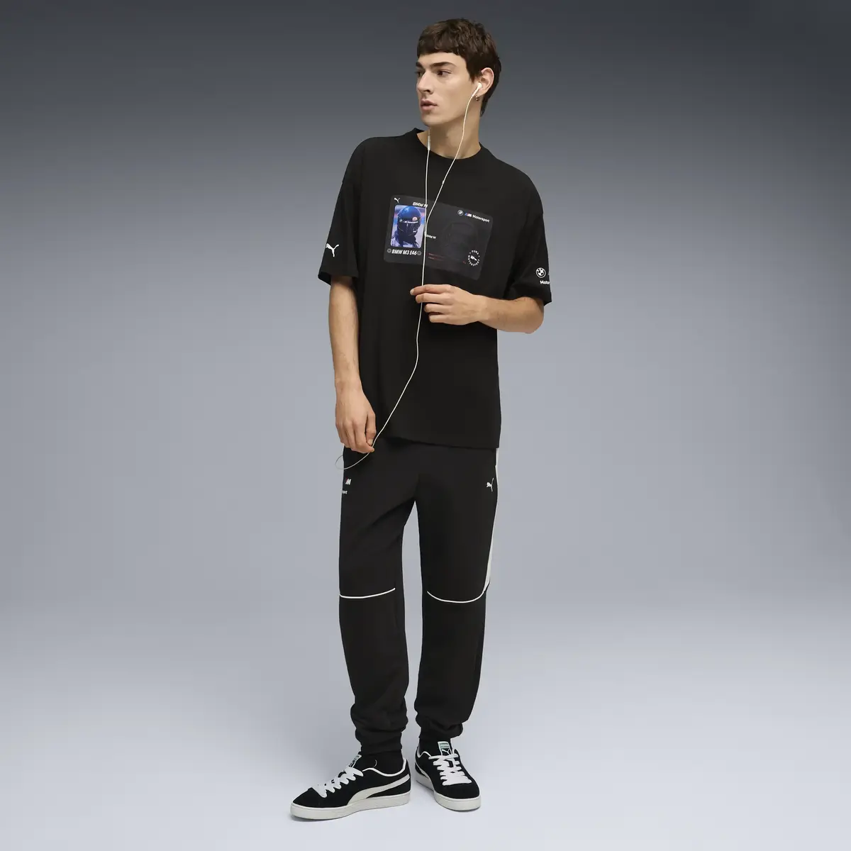 PUMA BMW MMS Lifestyle Tee Siyah Erkek T-Shirt
