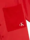 Calvin Klein WOVEN SS SHIRT Erkek Kırmızı Gömlek