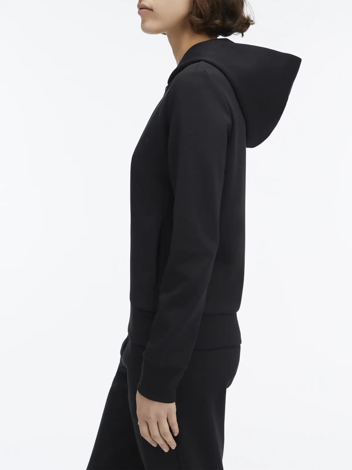 Calvin Klein SATIN CK REGULAR ZI, BEH Siyah Kadın Sweatshirt