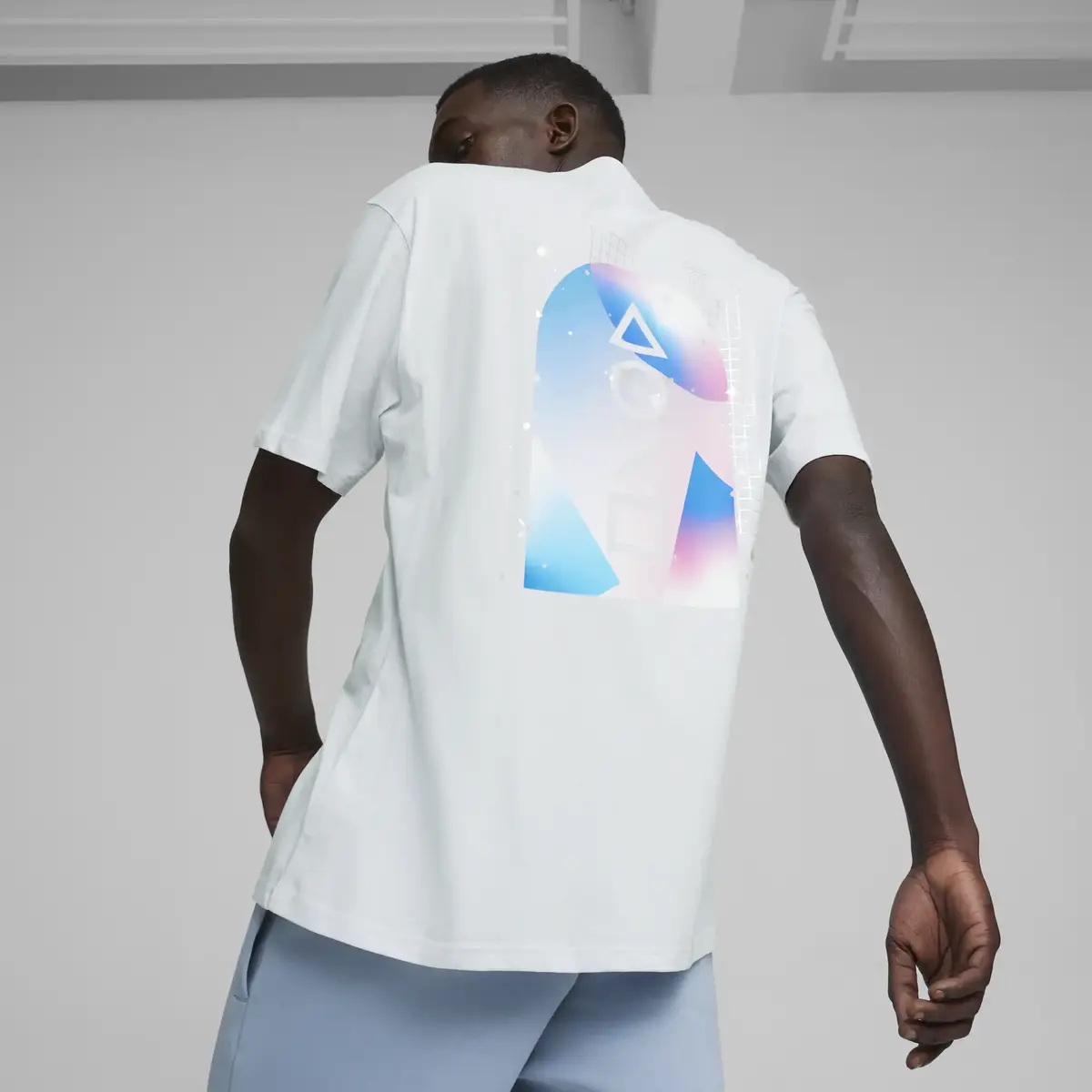 Puma X PLAYSTATION Elevated Tee Açık Gri Erkek T-Shirt