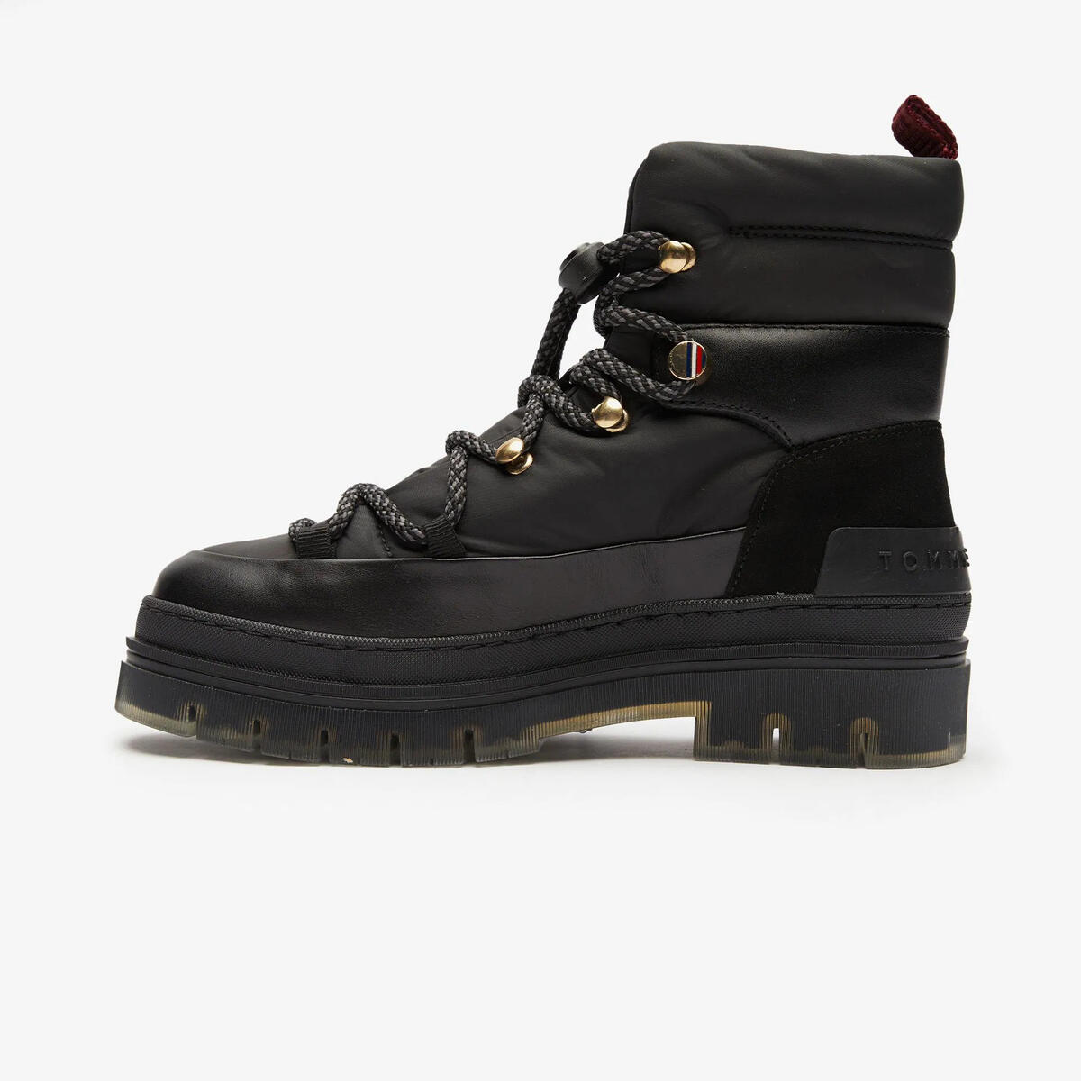 Tommy Hilfiger LACED OUTDOOR BOOT Kadın Siyah Bot