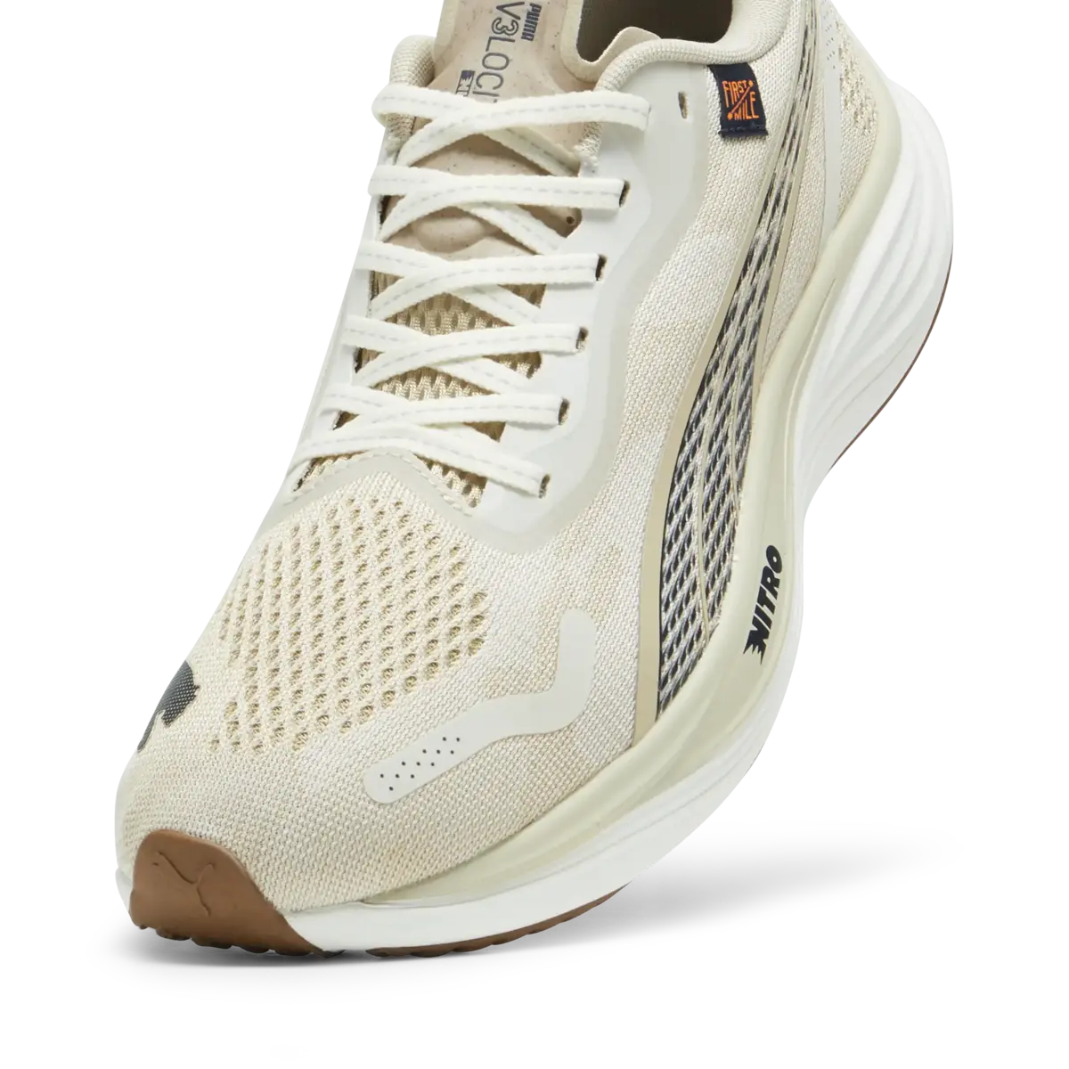 Puma Velocity NITROTM3 FM Krem Erkek Yürüyüş ve Koşu Ayakkabısı