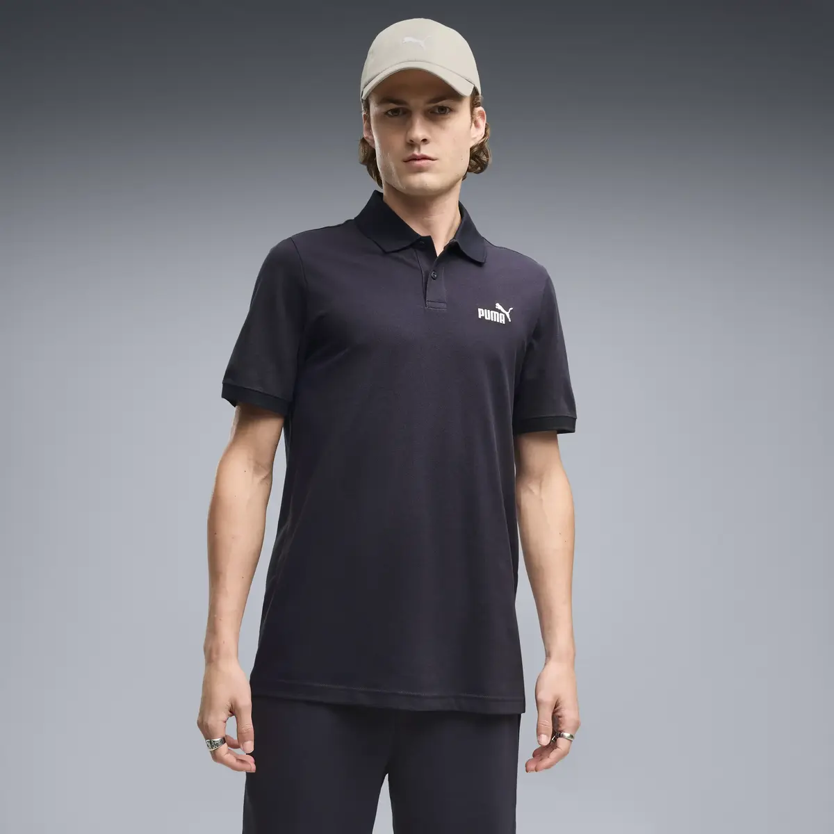 Puma ESS No. 1 Logo Pique Polo Siyah Erkek T-Shirt & Polo