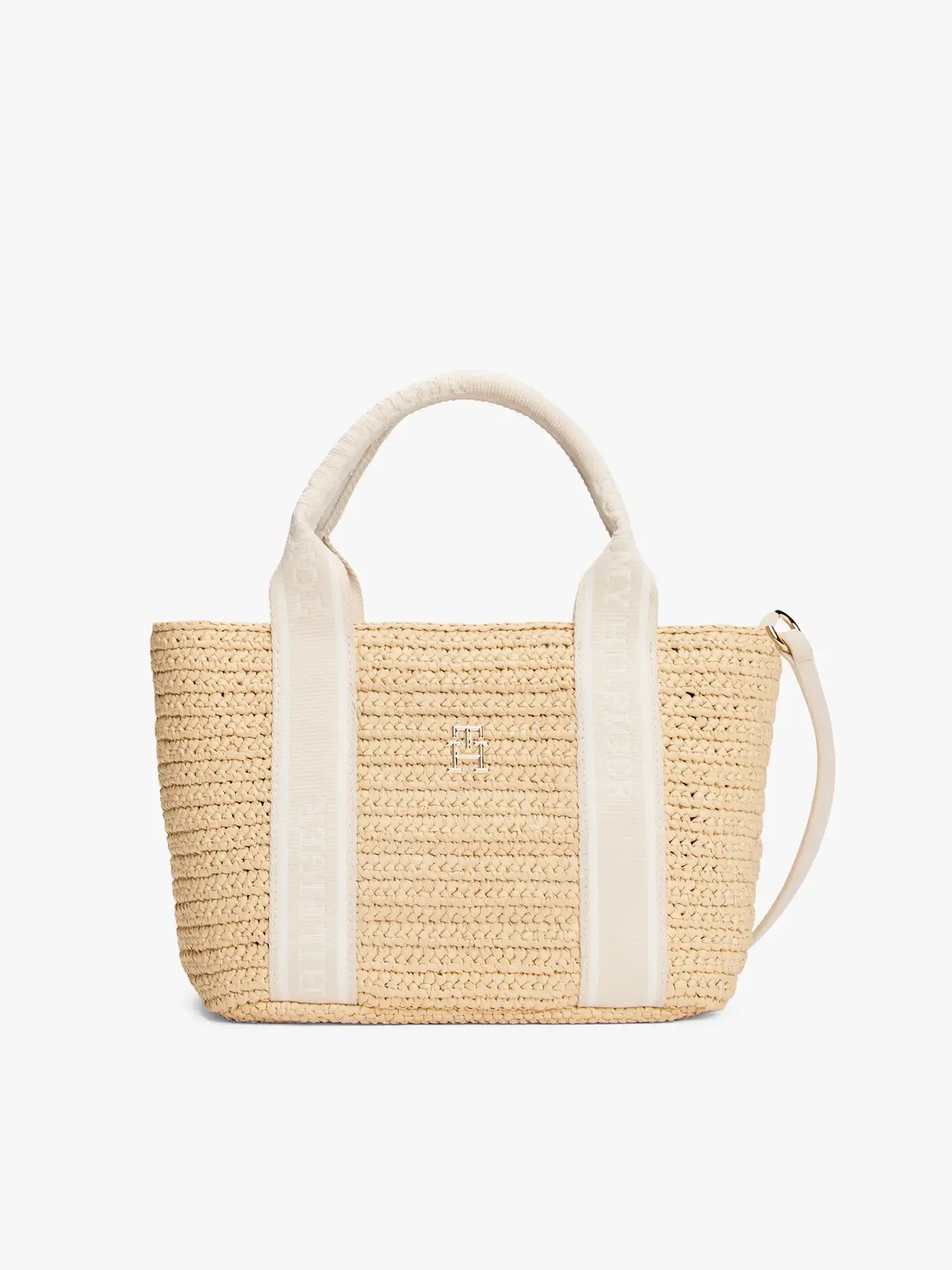 Tommy Hilfiger TH SPRING LOGO MINI, AA8 Krem Kadın Çanta & Cüzdan