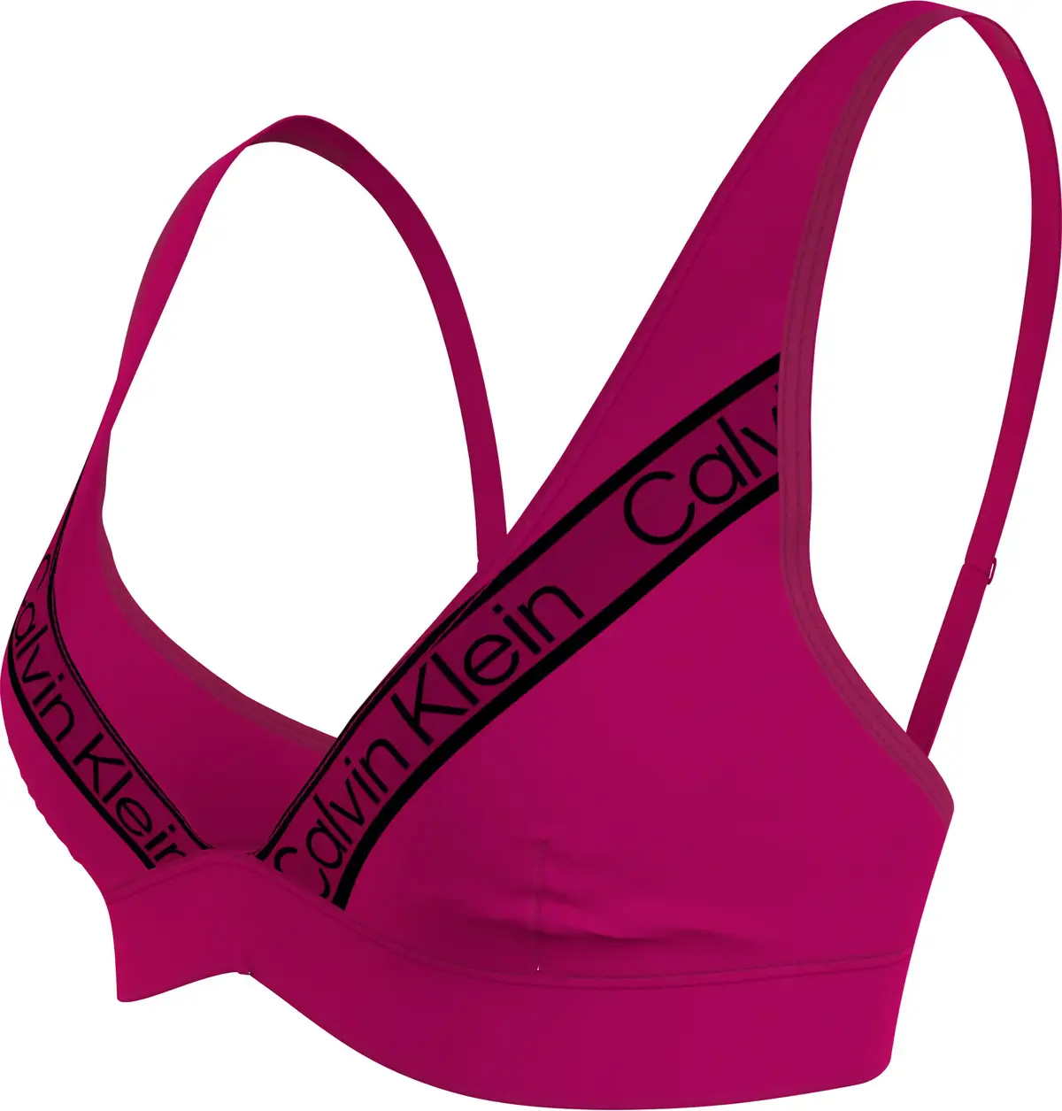 Calvin Klein TRIANGLE HIGH APEX-R Kadın Pembe Bikini Üstü
