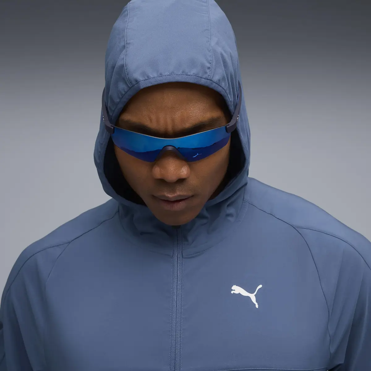 Puma M TAD TECH Woven Full Zip Mavi Erkek Fermuarlı Ceket