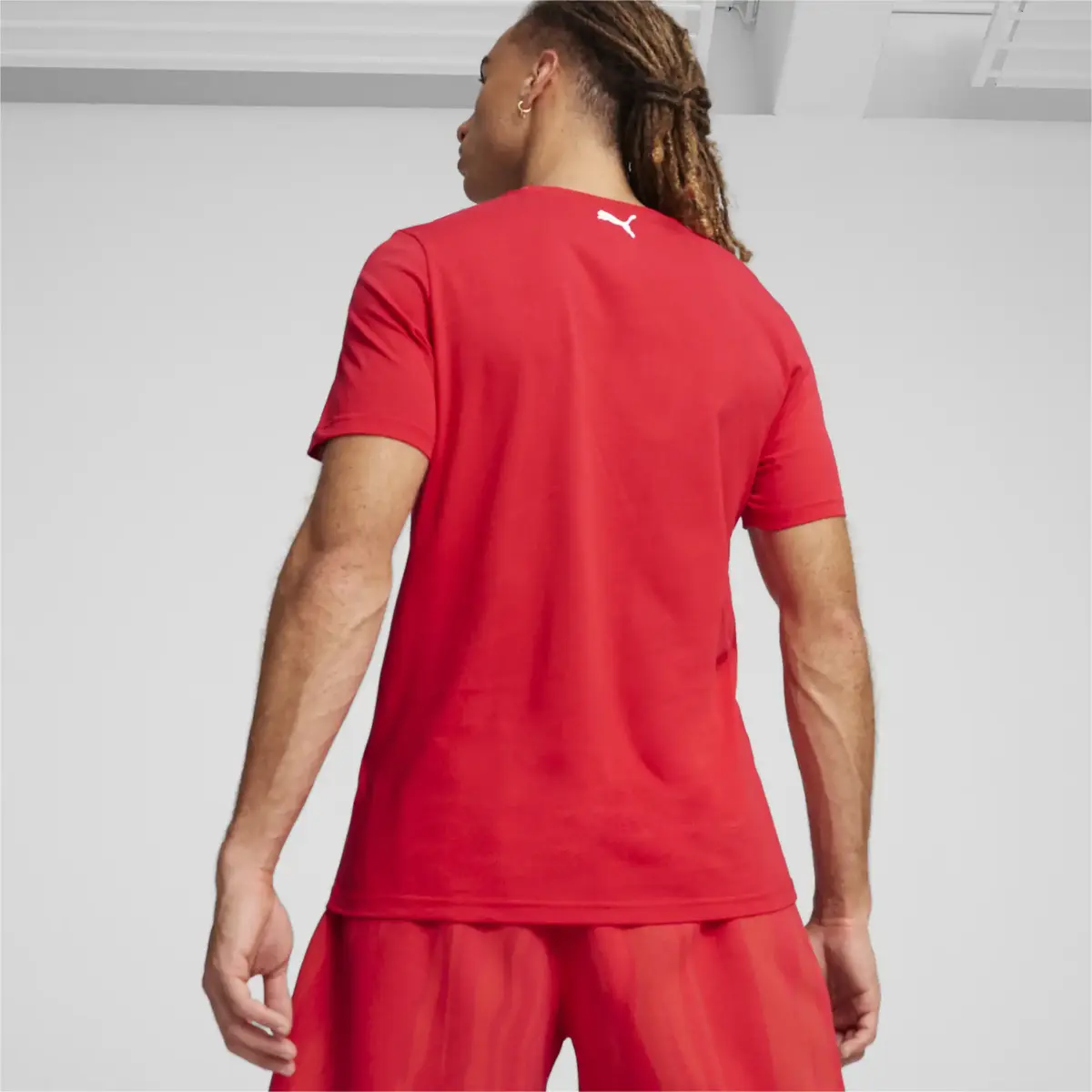 Puma Ferrari Race Big Shld Tonal Kırmızı Erkek T-Shirt