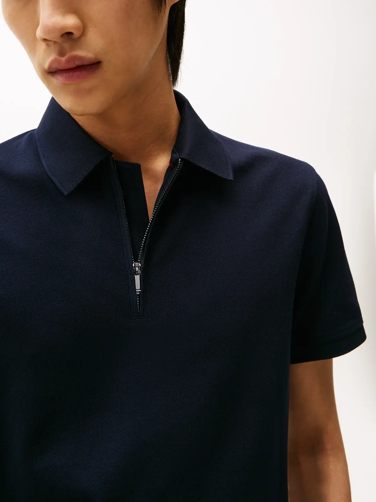 Tommy Hilfiger DC PERFORMANCE ZIP P, DW5 Siyah Erkek T-Shirt & Polo