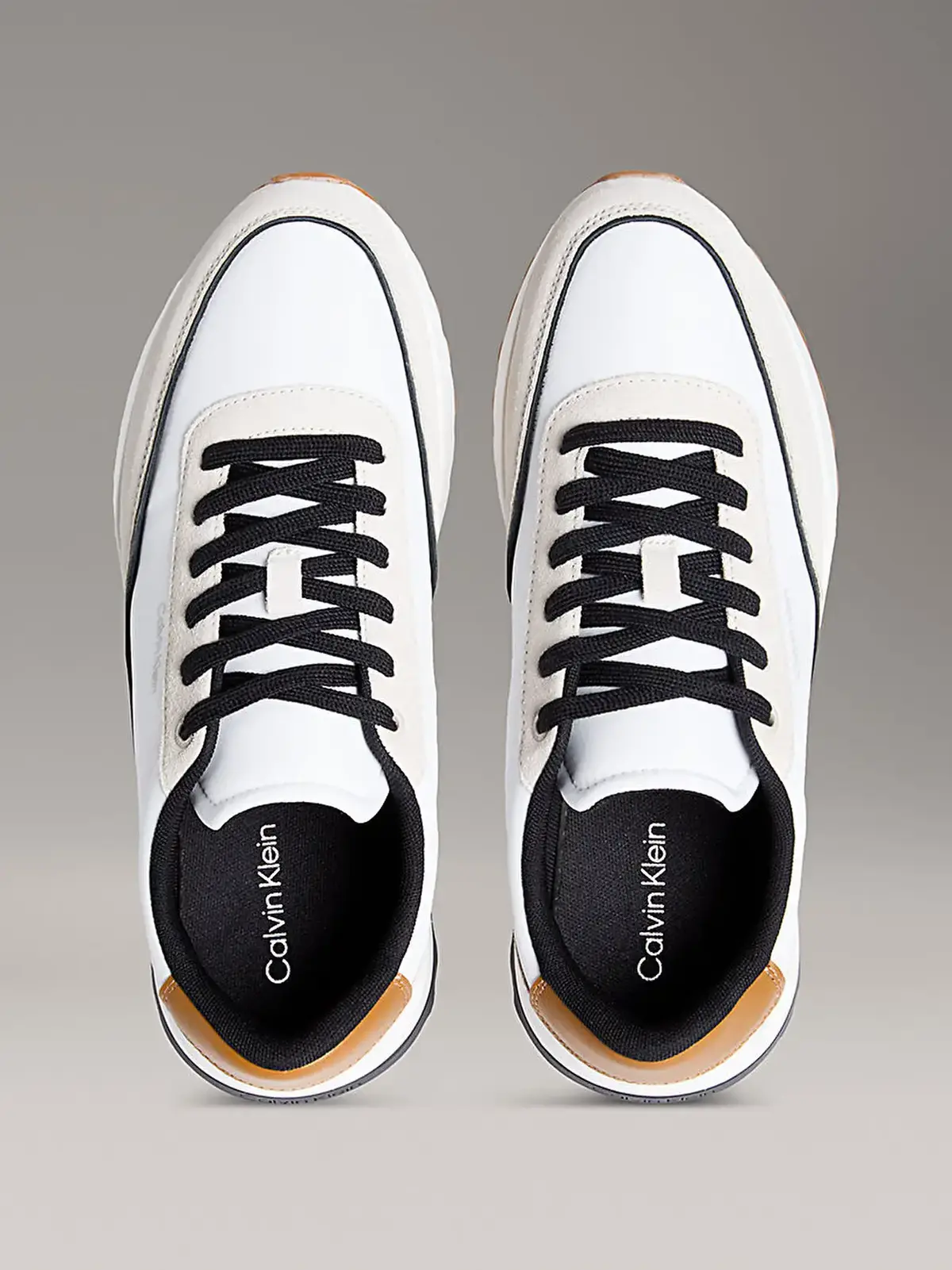 Calvin Klein LOW TOP LACE UP REPREVE MIX Bej Erkek Günlük Spor Ayakkabı