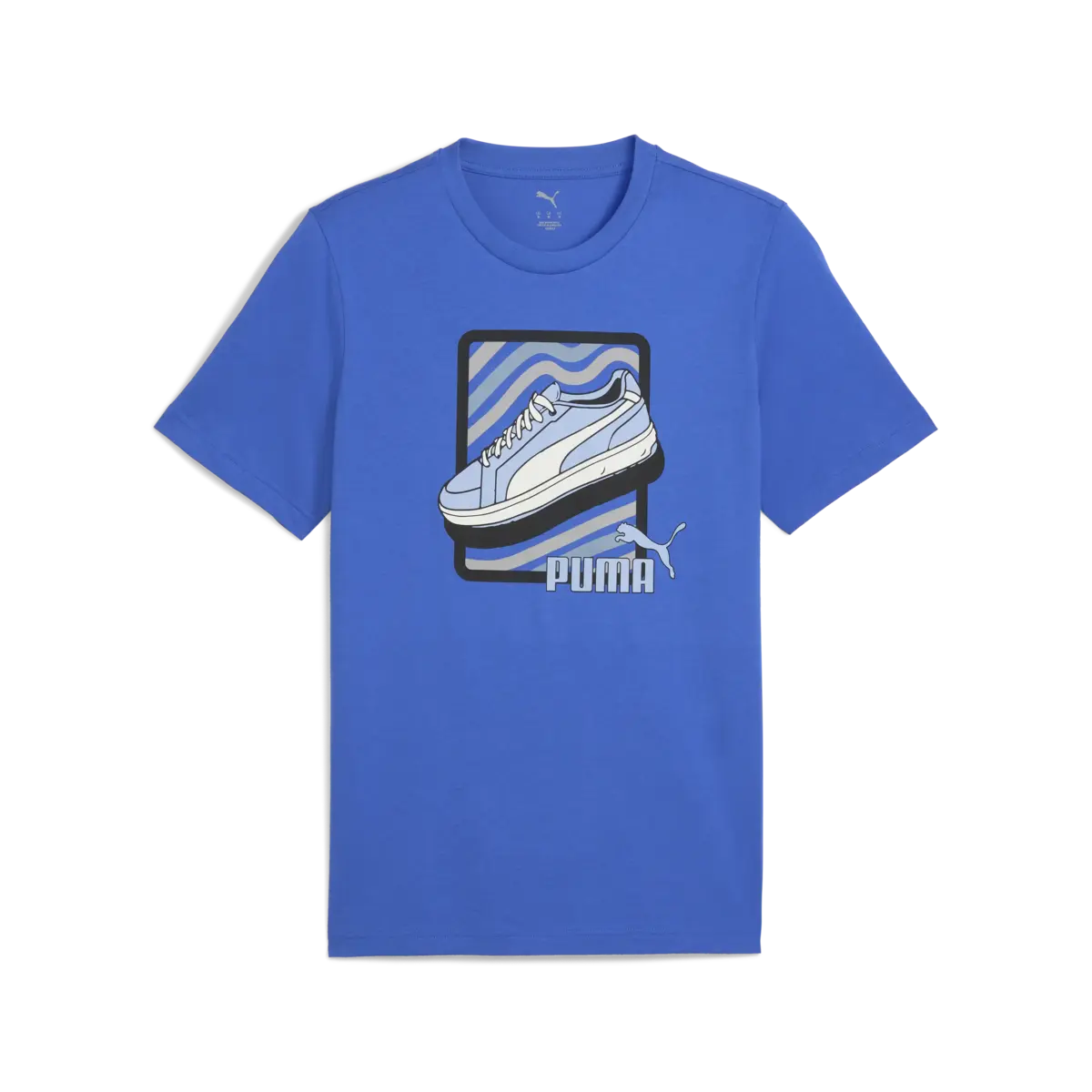 Puma GRAPHIC Tee Mavi Erkek T-Shirt