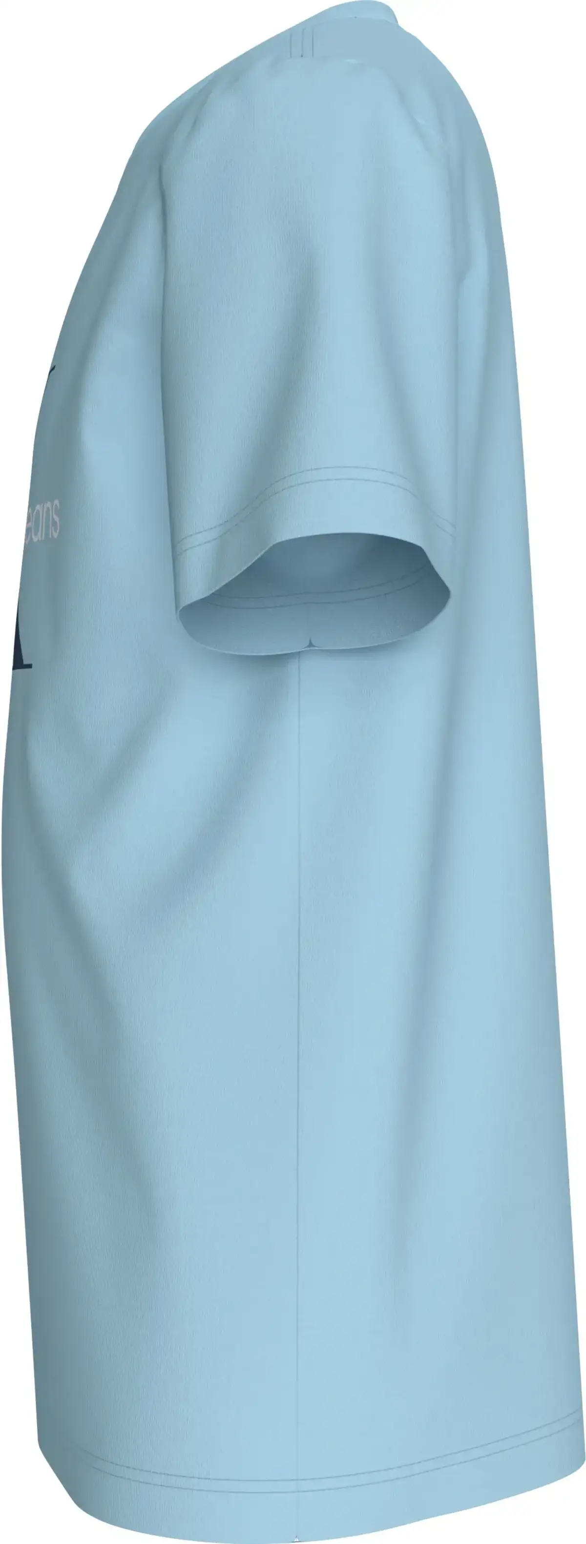 Calvin Klein CK MONOGRAM SS T-SHI, CWS Mavi Erkek T-Shirt & Polo