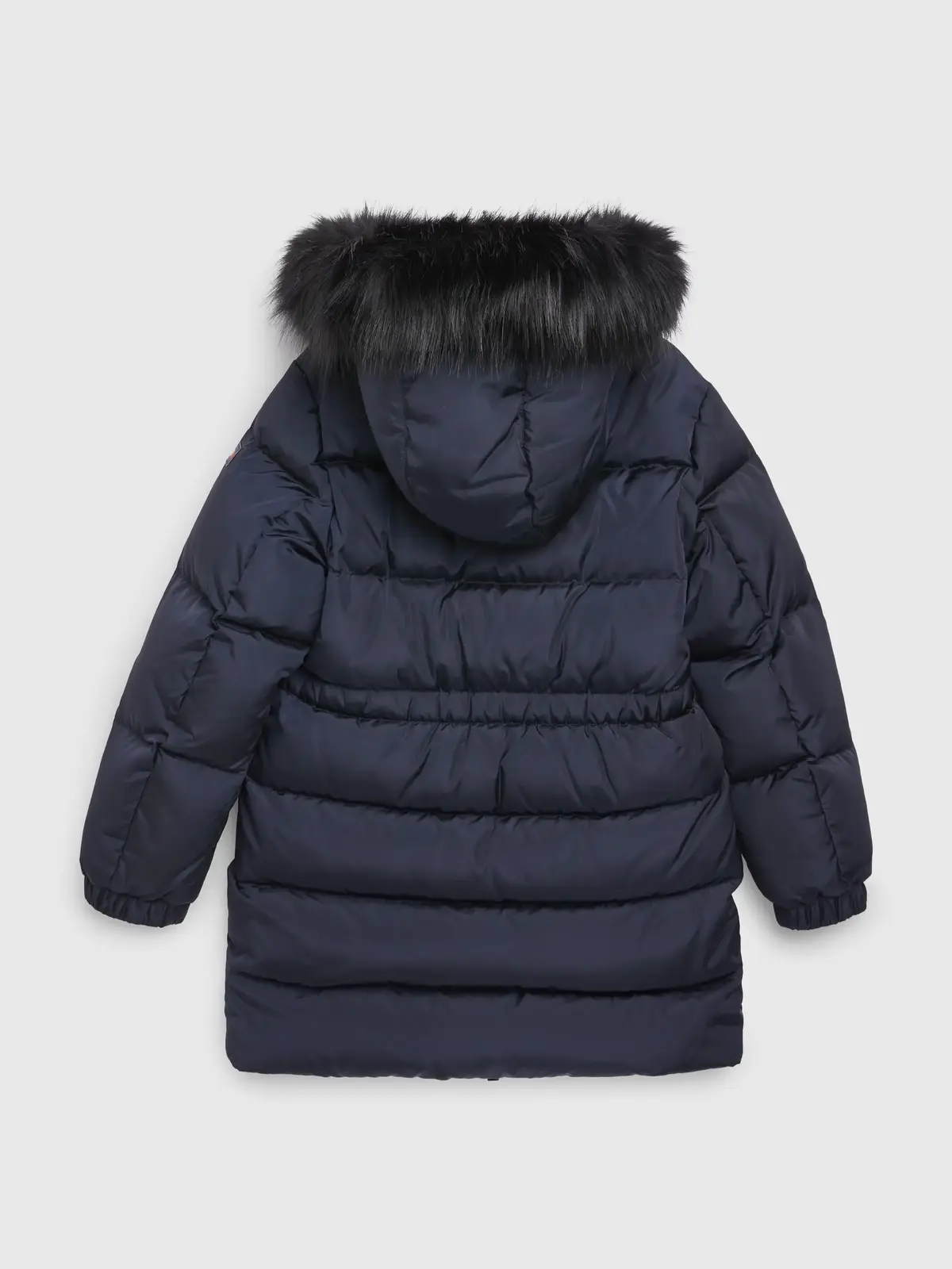 Tommy Hilfiger LONG WAISTED DOWN CO Kadın Siyah Şişme Mont