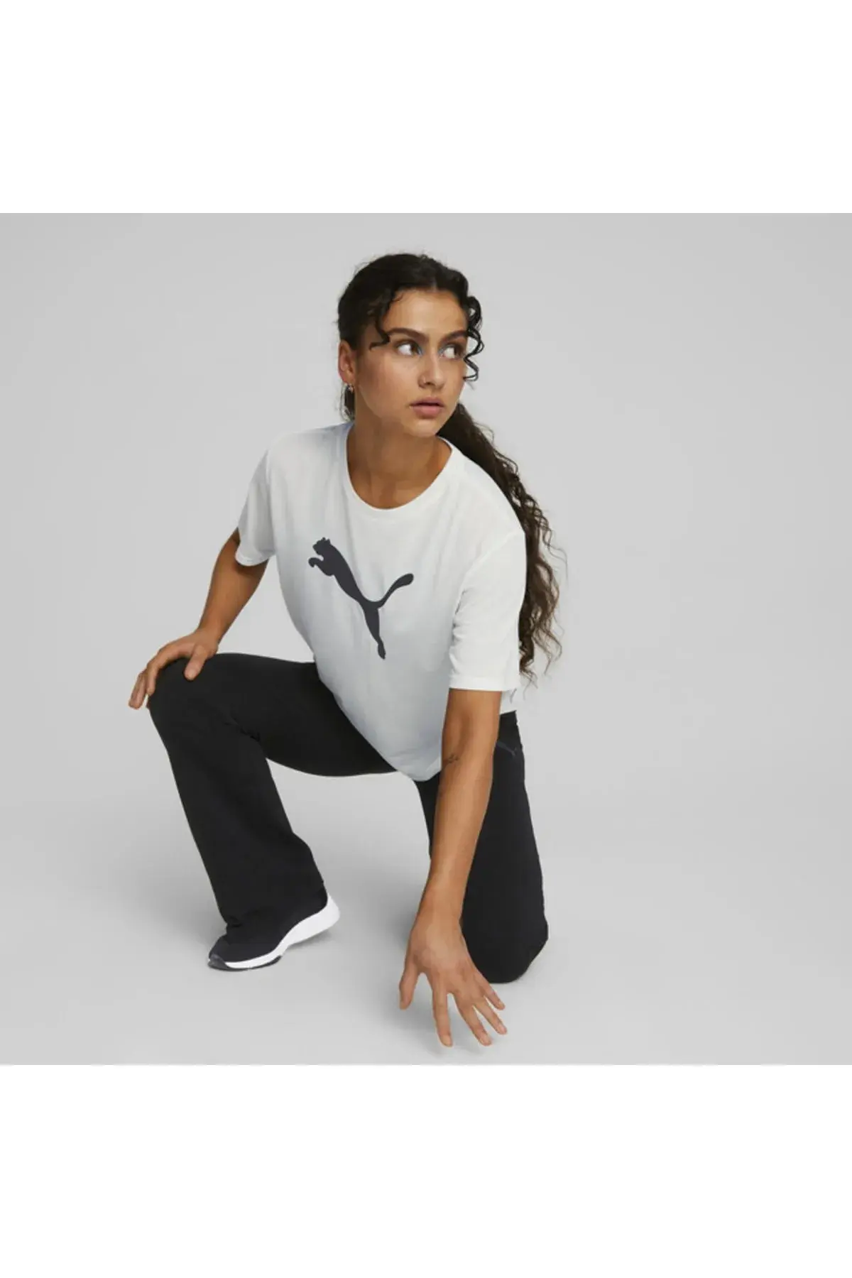 Puma Day İn Motion Tee Beyaz Kadın T-Shirt