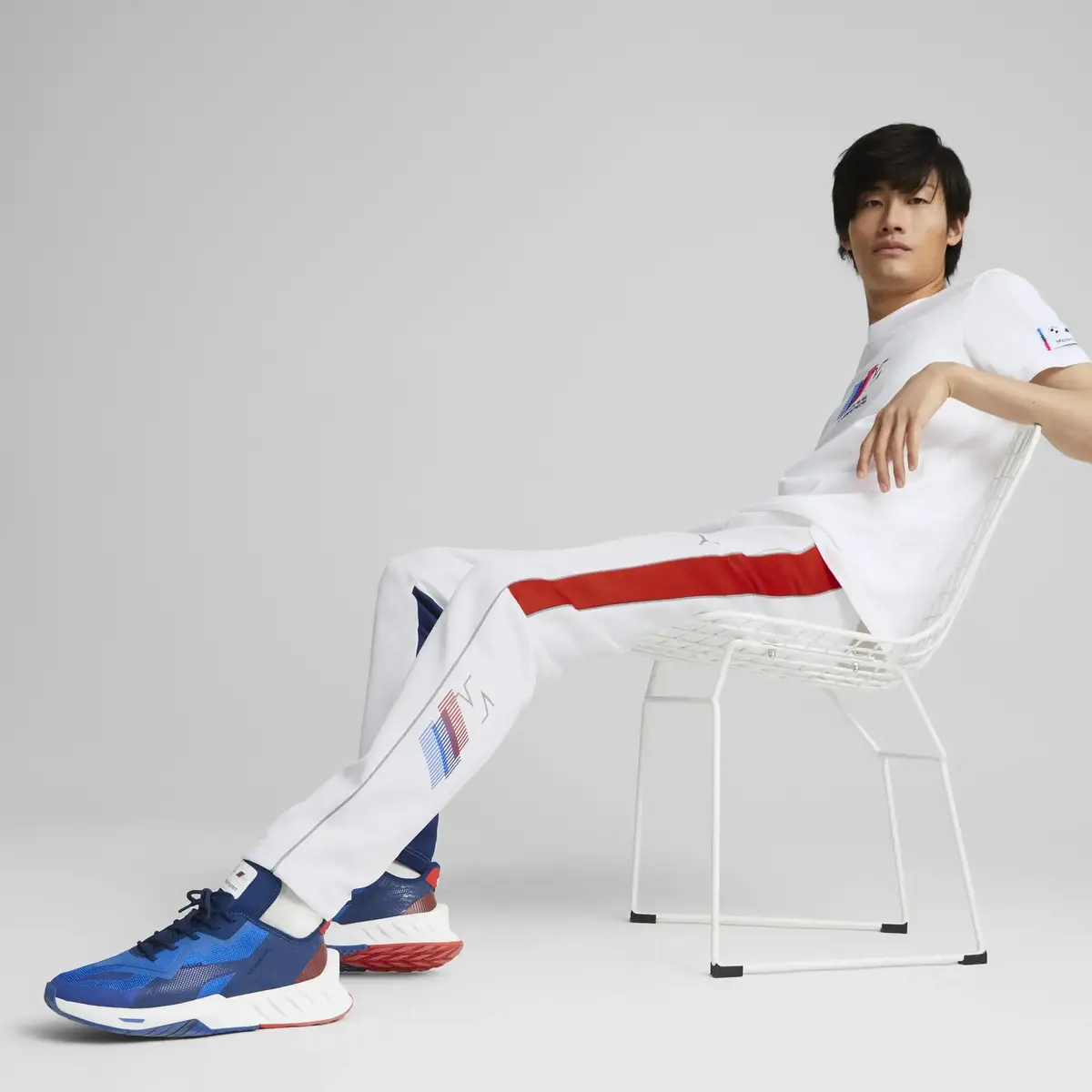 Puma Bmw Mms Mt7 Track Pants Slim Beyaz Erkek Eşofman Altı