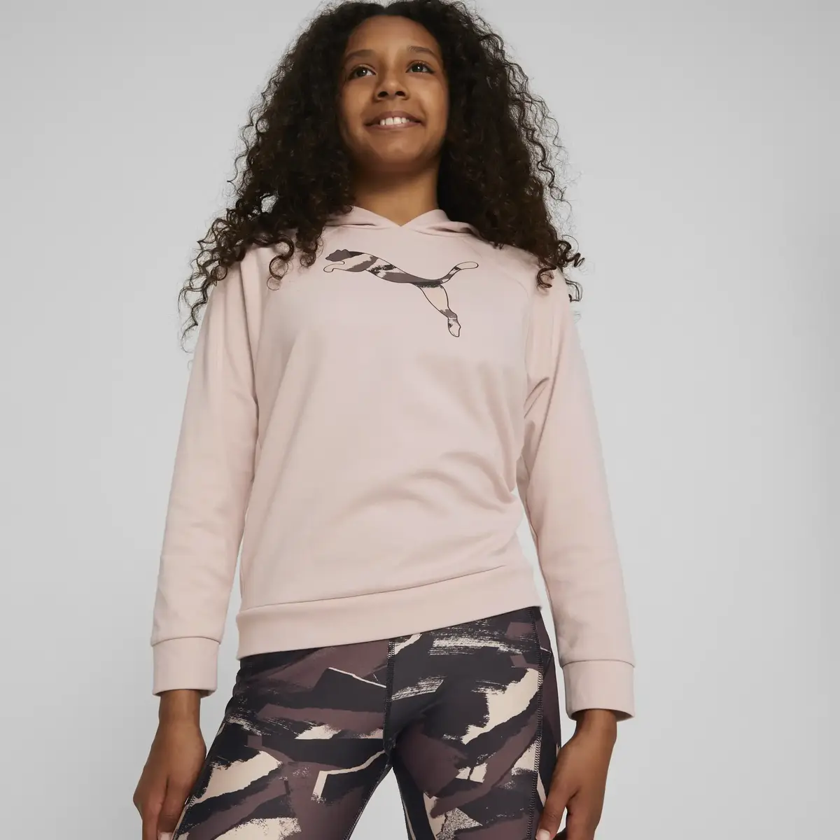 Puma Modern Sports Hoodie Bej Kız Çocuk Hoodie