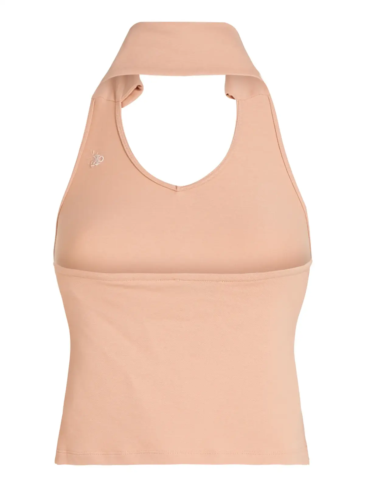 Calvin Klein HALTERNECK POLO COLL Pembe Askılı Bluz
