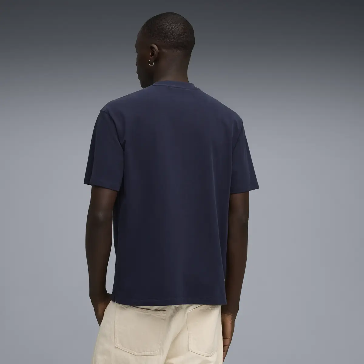 Puma SELECT Essentials Pocket Tee Lacivert Erkek T-Shirt