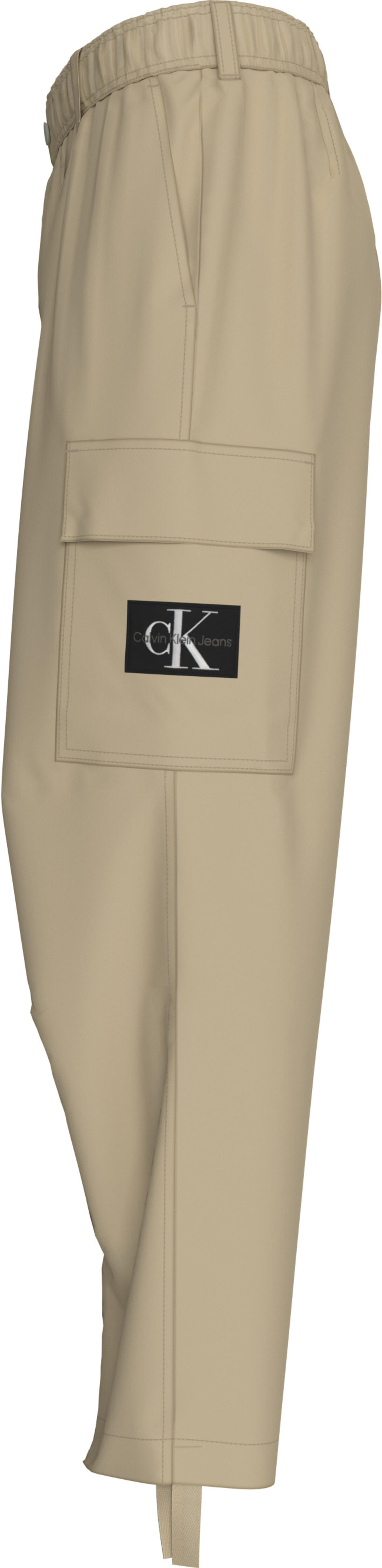 Calvin Klein REGULAR STRAIGHT CAR Erkek Krem Kargo Pantolonu