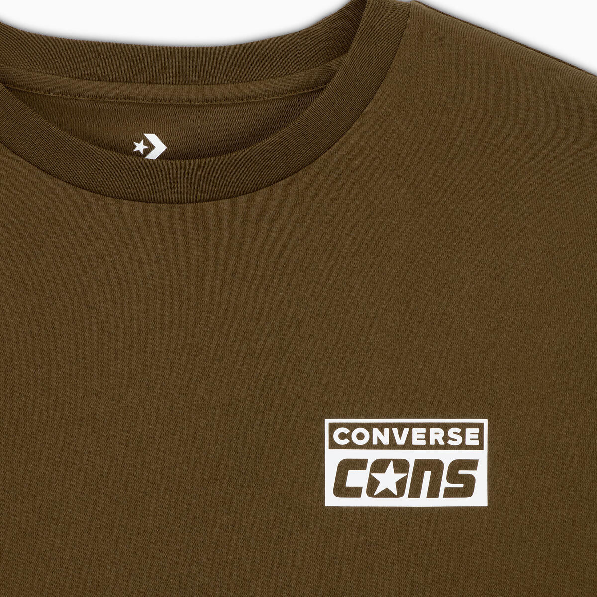 Converse CONS SS TEE BLACK Yeşil Erkek T-Shirt