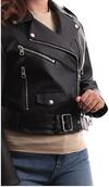 Calvin Klein CLASSIC FAUX LEATHER, BEH Siyah Kadın Deri Ceket