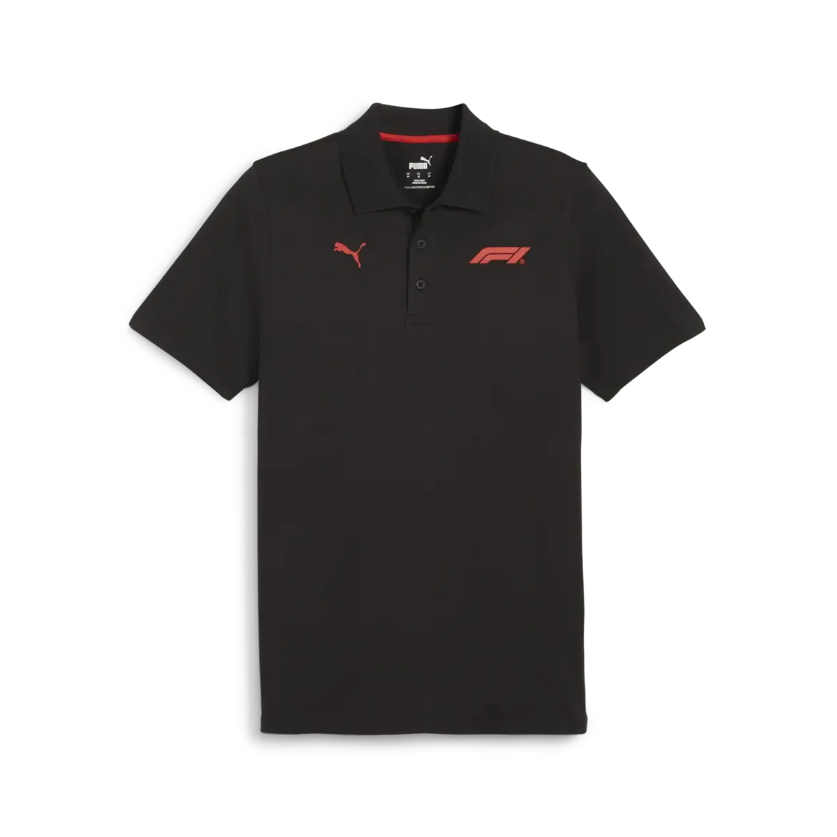Puma F1 ESS Logo Polo Siyah Erkek T-Shirt