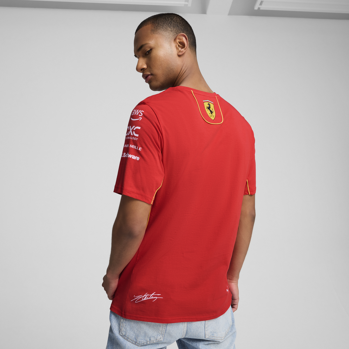 Puma SF Leclerc Tee Kırmızı Erkek T-Shirt