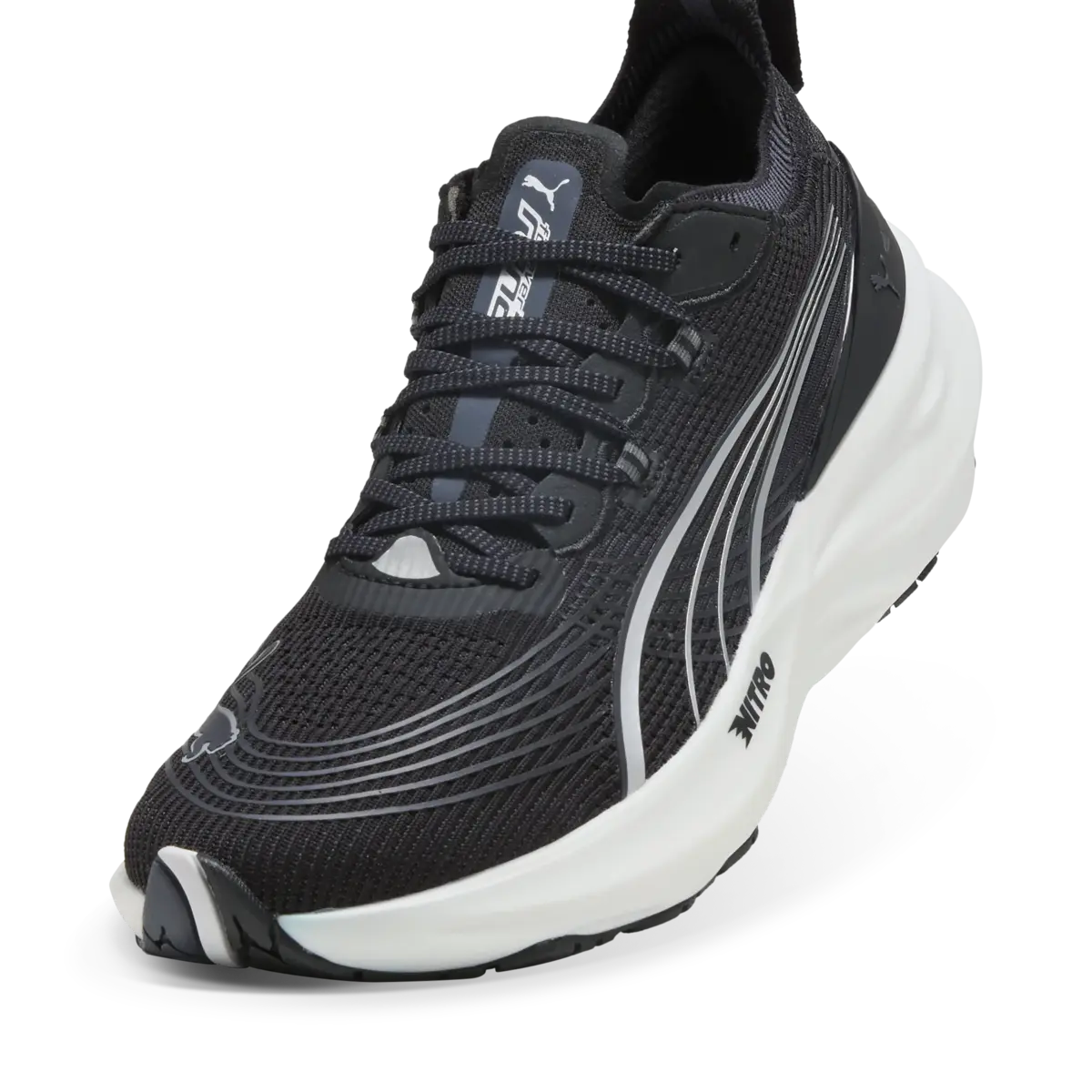 Puma ForeverRun NITROTM2 Siyah Erkek Yürüyüş ve Koşu Ayakkabısı