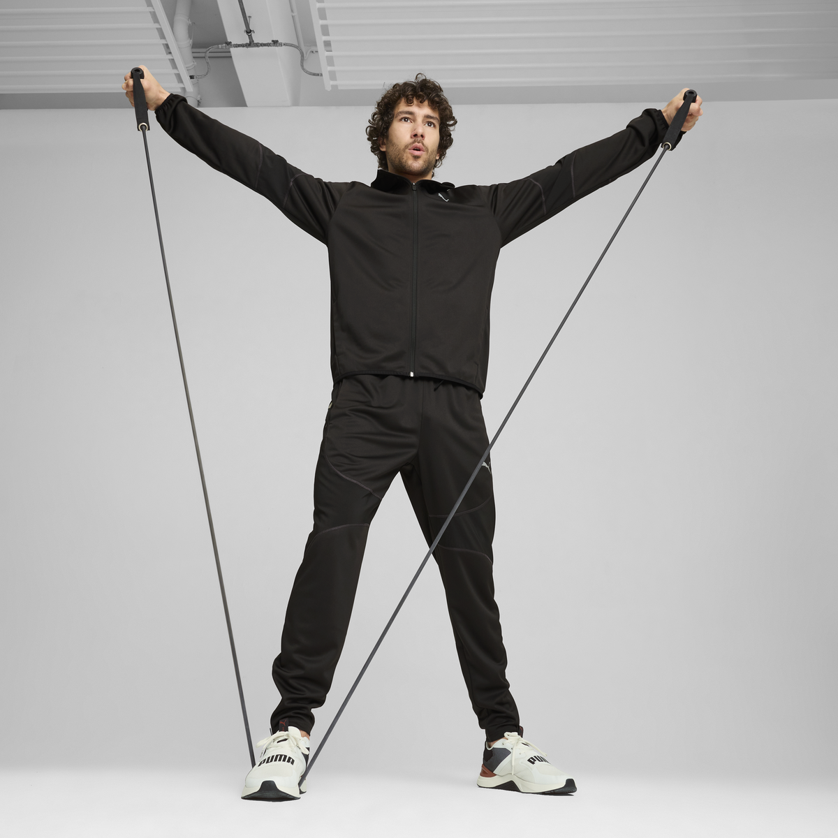 Puma M Puma Flex Panelled Jacket Siyah Erkek Fermuarlı Ceket