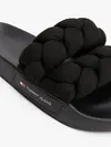 Tommy Hilfiger TJW BRAIDED SLIDE, BDS Siyah Kadın Terlik