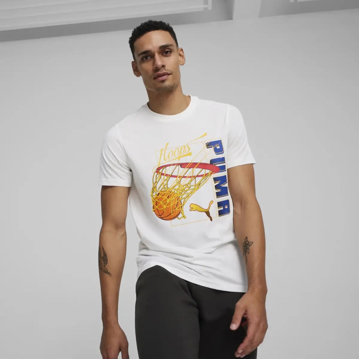 Puma Swished Tee Beyaz Erkek T-Shirt