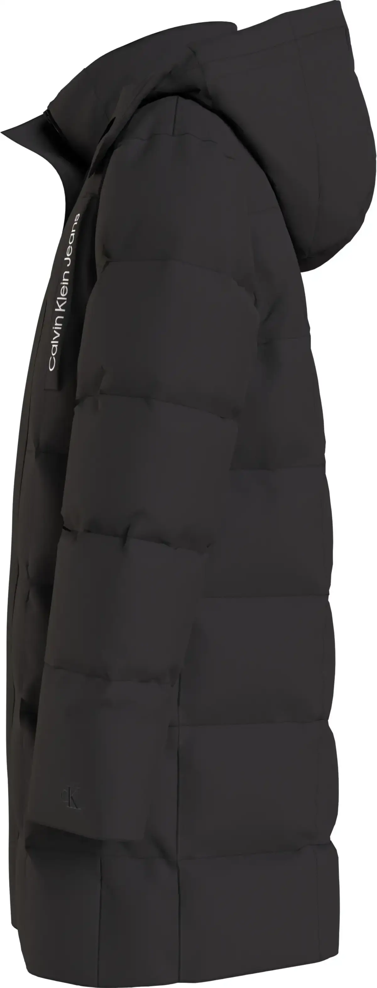 Calvin Klein LONG QUILTED PUFFER Kadın Siyah Şişme Mont