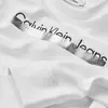 Calvin Klein METALLIC INST. LOGO Erkek Beyaz Sweatshirt