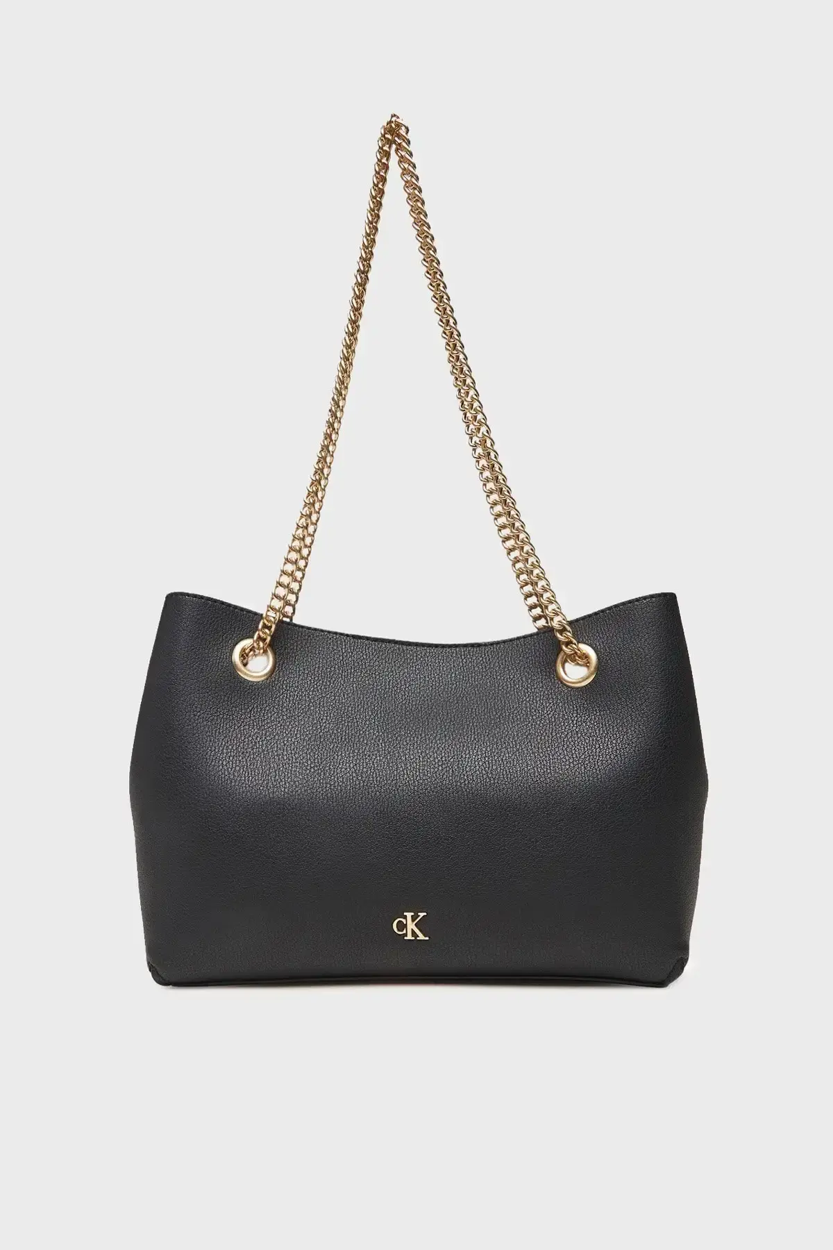 Calvin Klein MINIMAL MONOGRAM SHOULDER BAG WI Siyah Kadın El Çantası