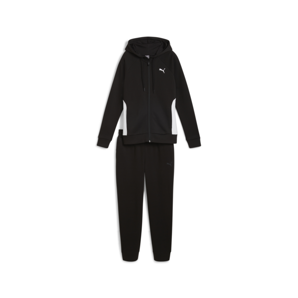 Puma Classic Hooded Tracksuit FL Siyah Kadın Eşofman Takımı