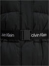 Calvin Klein BELTED MIDWEIGHT PUFFER Siyah Kadın Mont Calvin Klein BELTED MIDWEIGHT PUFFER Siyah Kadın Mont
