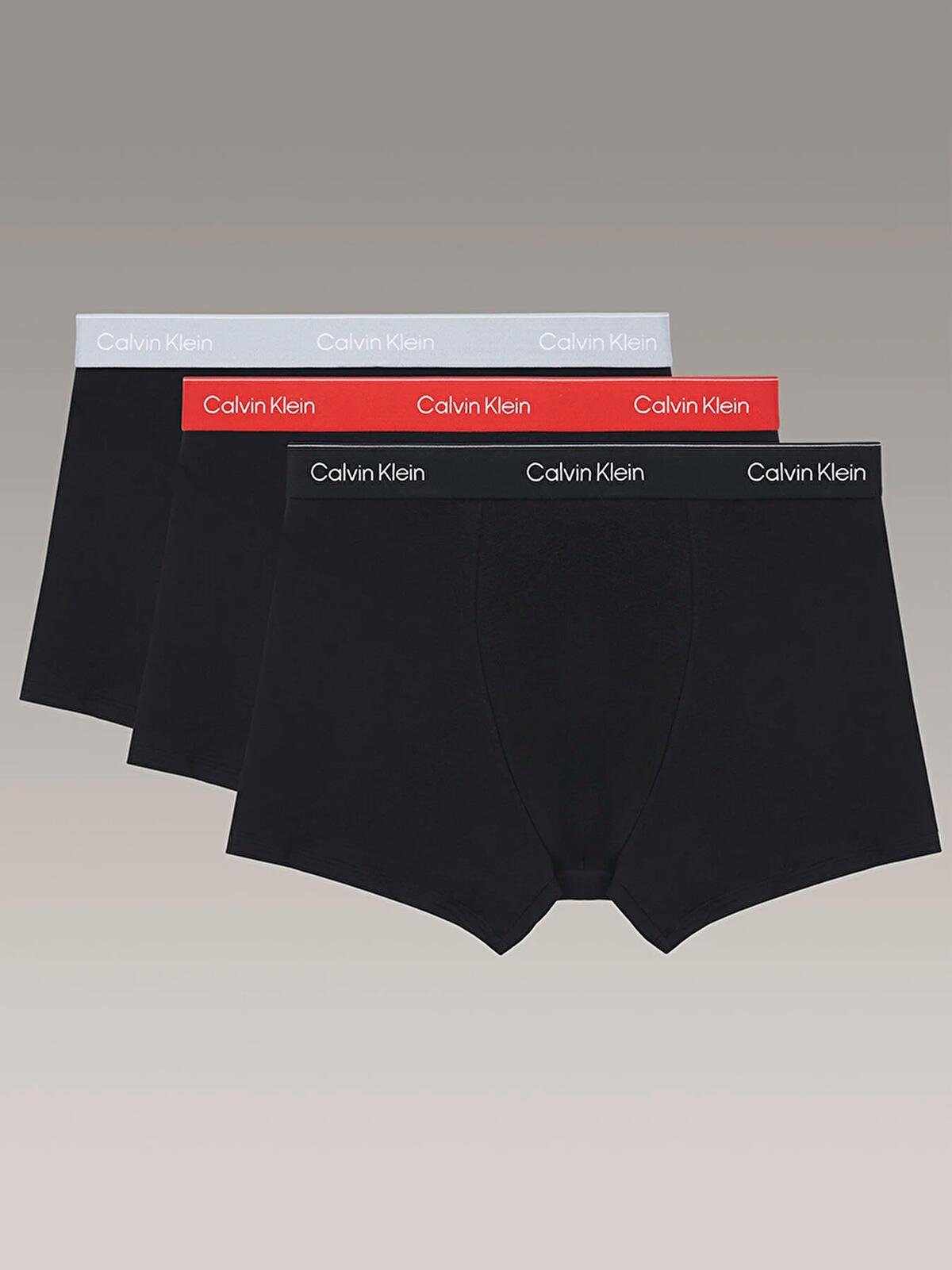 Calvin Klein RELAXED DART TRUNK 3PK Siyah Erkek Boxer