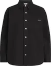 Calvin Klein DAD DENIM OVERSHIRT Kadın Siyah Kot Gömlek