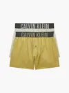 Calvin Klein BOXER SLIM 2PK Erkek Sarı Boxer Set