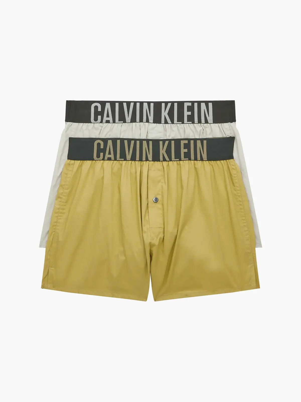 Calvin Klein BOXER SLIM 2PK Erkek Sarı Boxer Set