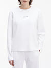 Calvin Klein MICRO LOGO ESS SWEAT Kadın Beyaz Sweatshirt