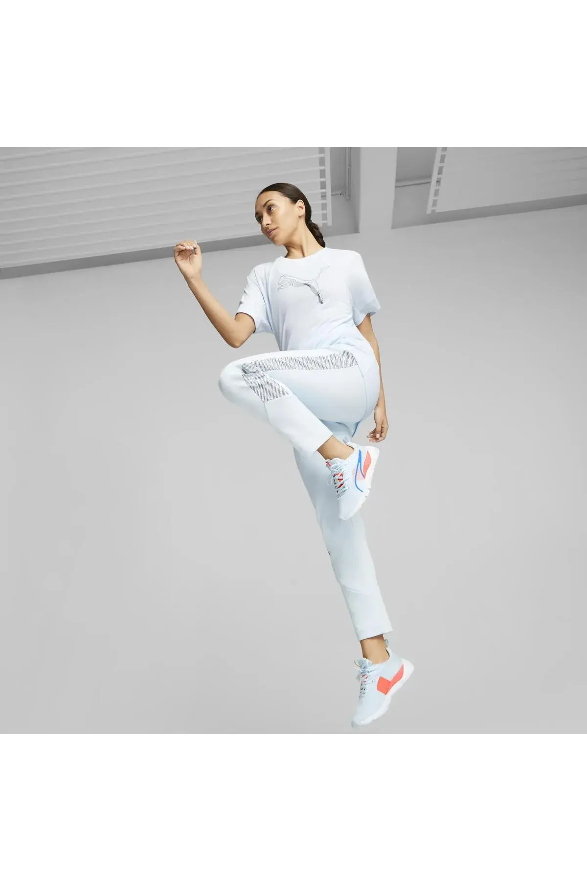 Puma EVOSTRIPE Tee Buz Mavisi Kadın T-Shirt